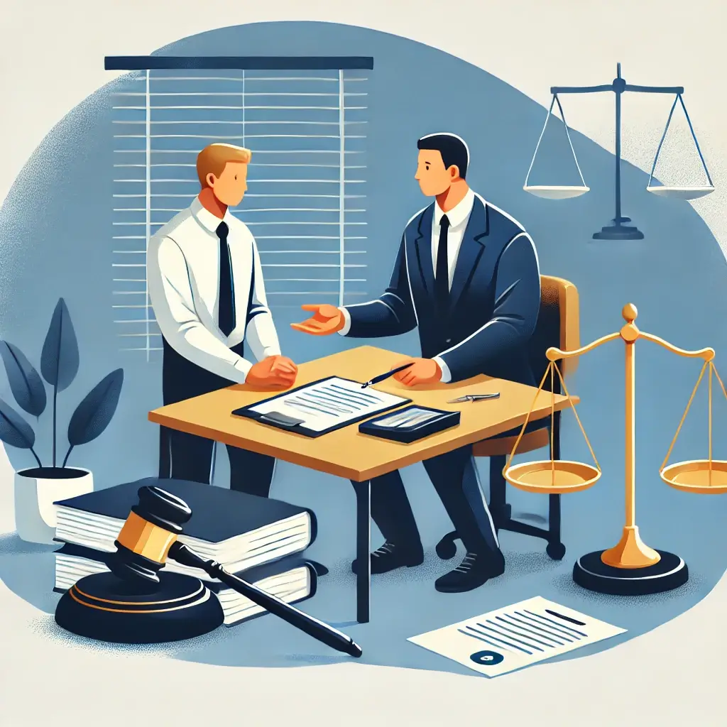 Avvocato che supporta un cliente per il recupero delle somme da sentenze MIUR